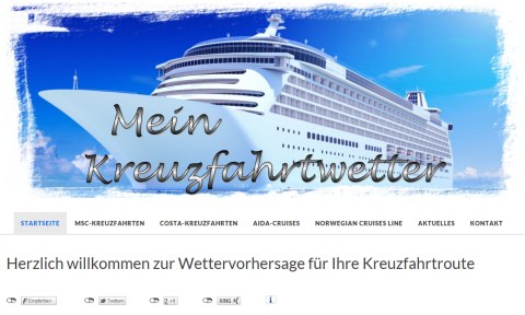 WordPress-Seite Mein Kreuzfahrtwetter