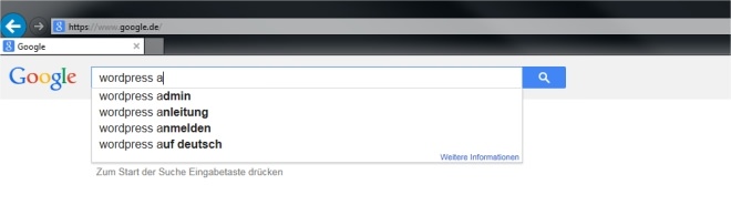 Content-Marketing mit Google Suggest