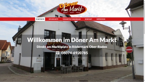 WordPress-Seite Döner Am Markt aus Ober-Roden-Rödermark